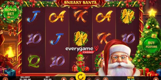 Everygame Casino 推出 Sneaky Santa棋牌包网